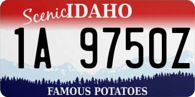 ID license plate 1A9750Z