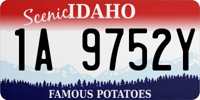 ID license plate 1A9752Y
