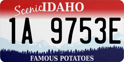 ID license plate 1A9753E