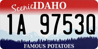 ID license plate 1A9753Q