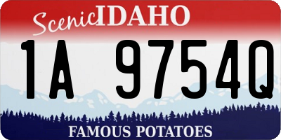 ID license plate 1A9754Q