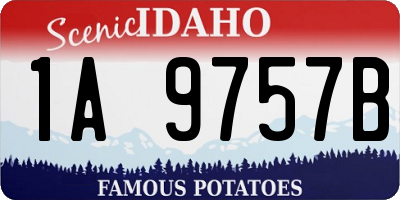 ID license plate 1A9757B