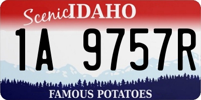 ID license plate 1A9757R