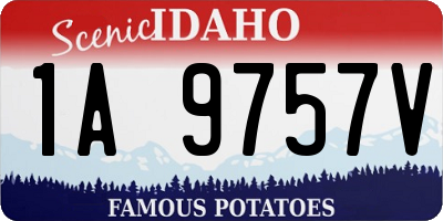 ID license plate 1A9757V