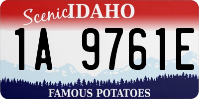 ID license plate 1A9761E