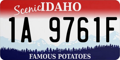 ID license plate 1A9761F