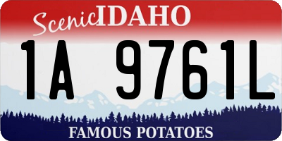 ID license plate 1A9761L
