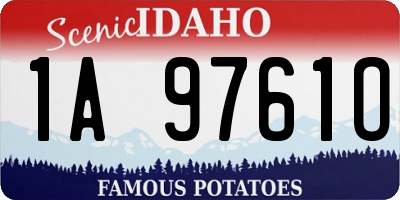 ID license plate 1A9761O