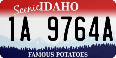 ID license plate 1A9764A