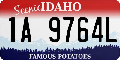 ID license plate 1A9764L