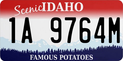ID license plate 1A9764M