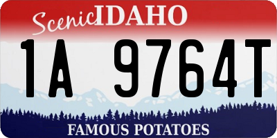 ID license plate 1A9764T