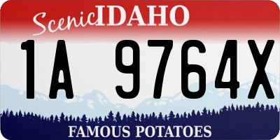 ID license plate 1A9764X