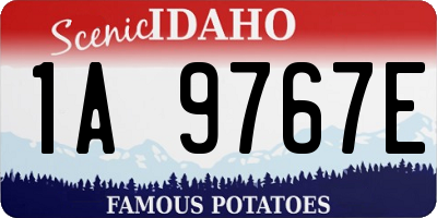ID license plate 1A9767E