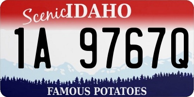 ID license plate 1A9767Q