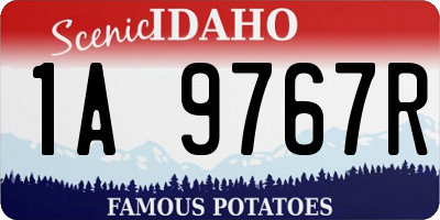 ID license plate 1A9767R