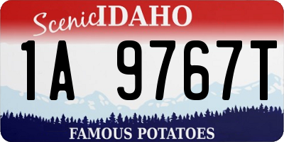 ID license plate 1A9767T