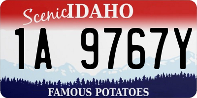 ID license plate 1A9767Y