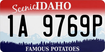 ID license plate 1A9769P