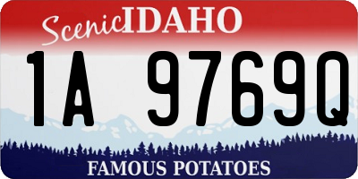ID license plate 1A9769Q