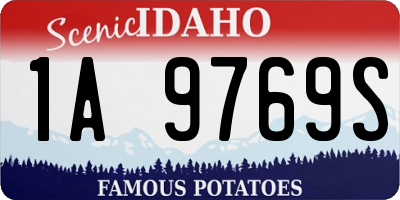 ID license plate 1A9769S