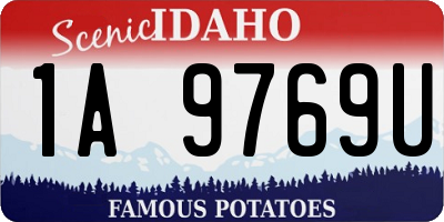 ID license plate 1A9769U