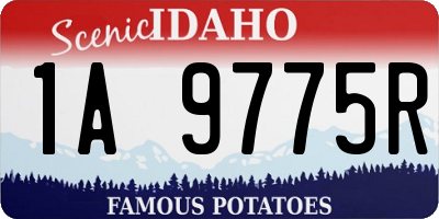 ID license plate 1A9775R