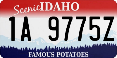 ID license plate 1A9775Z