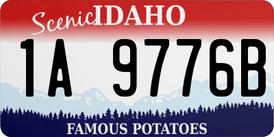 ID license plate 1A9776B