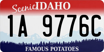 ID license plate 1A9776C