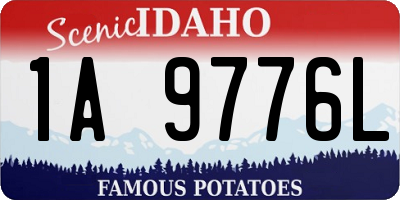 ID license plate 1A9776L