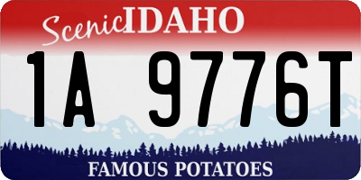 ID license plate 1A9776T