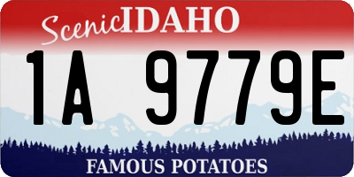 ID license plate 1A9779E