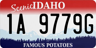 ID license plate 1A9779G