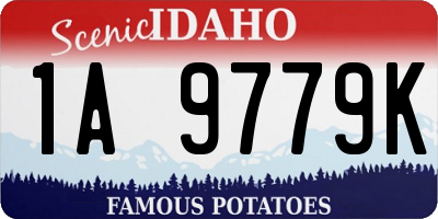ID license plate 1A9779K