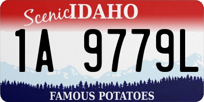 ID license plate 1A9779L