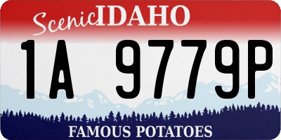 ID license plate 1A9779P
