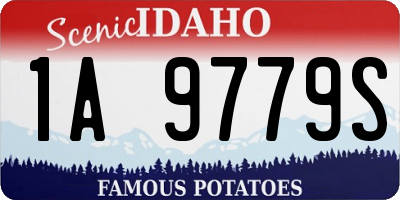 ID license plate 1A9779S
