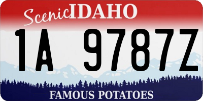 ID license plate 1A9787Z