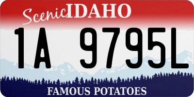 ID license plate 1A9795L