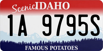 ID license plate 1A9795S