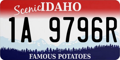 ID license plate 1A9796R