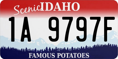 ID license plate 1A9797F