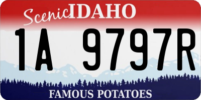 ID license plate 1A9797R