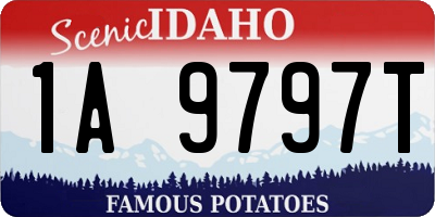 ID license plate 1A9797T