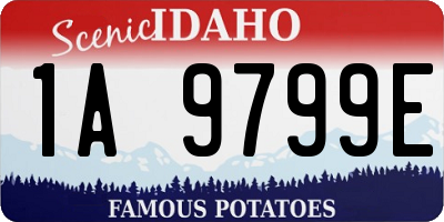 ID license plate 1A9799E