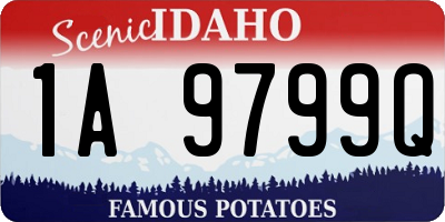 ID license plate 1A9799Q