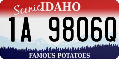ID license plate 1A9806Q