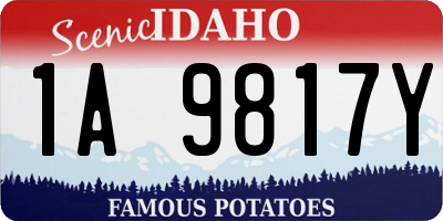 ID license plate 1A9817Y