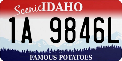 ID license plate 1A9846L